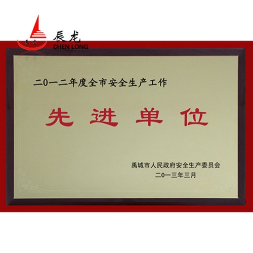 2012年度全市安全生產(chǎn)工作先進(jìn)單位